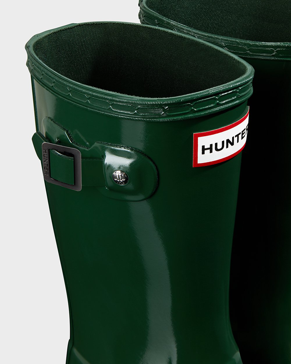 Hunter Niños Original Big Gloss - Botas de Lluvia Verde - 278-CBWPQO